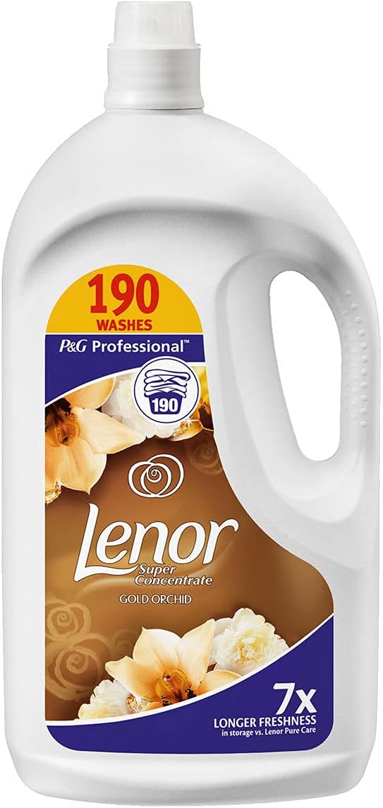 Lenor Super Concentrate Gold Orchid Fabric Conditioner 190 Washes 3.8L (1)