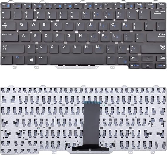 Replacement Keyboard Compatible with Dell Latitude 3340 3350 E3340 7350 E5450 E5470 E7450 E7470 13 7000 2-in-1 7350 Black US Layout Without Pointer No Backlight