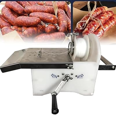 Hand Sausage Linker Knot Tying Machine, Commercial Stainless Steel Manual Hand-Rolling Sausage Tying & Knotting Machine, Sausage Linker Machine for Commercial Home Use