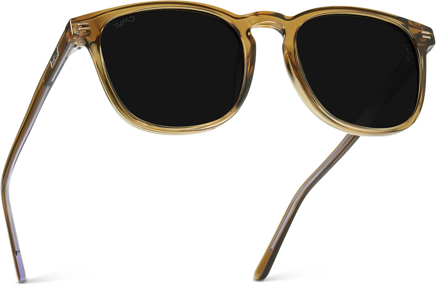 WMP Eyewear - Men's Polarized Modern Rounded Square Sunglasses