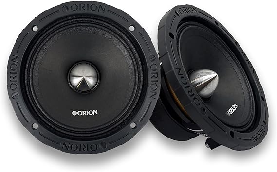 ORION XTR XTX654 6.5" High Efficiency Mid-Range Speakers, 1400W Pair | 350W RMS, 4-Ohm Impedance, 1.5" Voice Coil, Bullet Loudspeaker Design