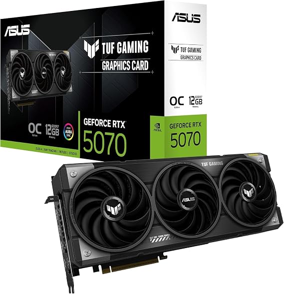 ASUS RTX5070 Equipped Video Card PCIe 5.0 12GB GDDR7 OC Edition TUF-RTX5070-O12G-Gaming Domestic Authorized Distributor Item