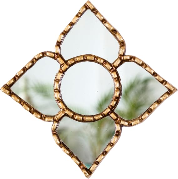 Small Decorative Gold Peruvian Mirror Gallery Wall Art