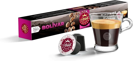 Anisah Coffee Bolivar Nespresso Compatible Capsule Coffee, 10-pack