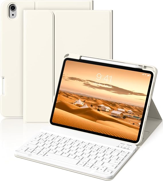 Hülle mit Tastatur für iPad A16 11/10 Generation (2025/2022