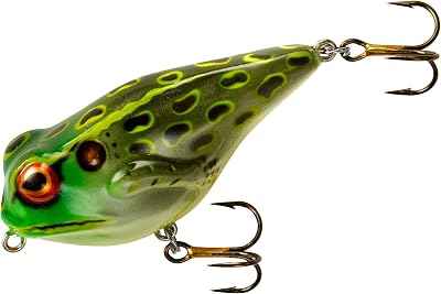 Rebel Lures Frog-R Topwater Fishing Lure, 2 38 Inch, 516 Ounce