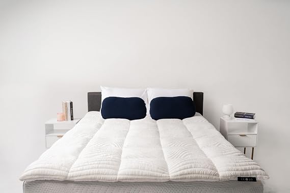 Moon Pod Cloud Cover Mattress Topper - Plush Pillow Top Accessory | Upgrade Your Mattress with a Foam & Microfiber Blend for a Cool, Zero-Gravity Floating Sleep Sensation - Queen Pillow Top Cover
