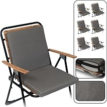 6'lı Arkalıklı Sandalye Minderi Fermuarlı 40x40 Sırtlıklı Sandalye Minderi (Antrasit)