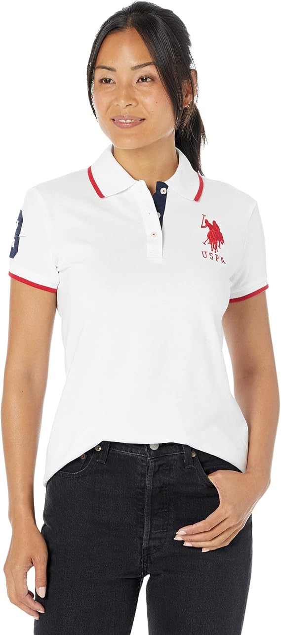 U.S. POLO ASSN. Triple Crown Polo White MD