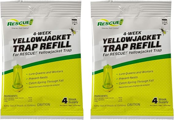 RESCUE! Yellowjacket Attractant for RESCUE! Reusable Yellowjacket Traps 4 Week Supply - 2 Pack