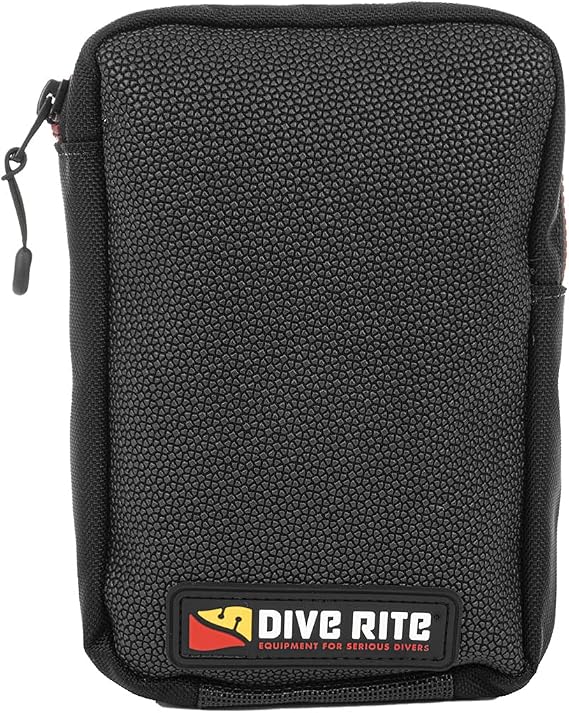 Dive Rite DC Bellows Pocket, Vertical, Zipper Closure, Black, One Size