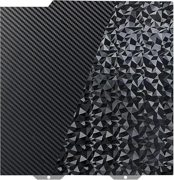 IdeaFormer Smooth Diamond PEO + Carbon Fiber PET Build Plate 184x184 mm (7.24 x7.24 inch) for Bambu Lab A1mini, Double Sided Spring Steel Sheet.