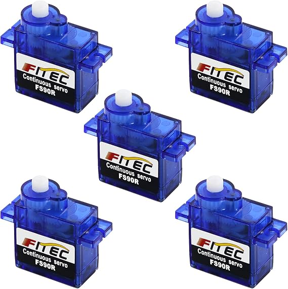 FEETECH FS90R 360 Degree Continuous Rotation Micro Servo Motor 9g for RC Helicopter Airplane Car Boat Robot Controls 4.8V-6V