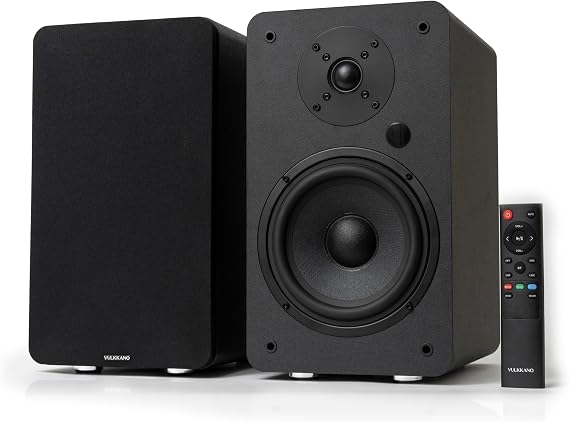 VULKKANO A6 ARC Aktif Hoparlör Siyah(HDMI ARC,RCA Bluetooth,Optik,USB,Sub Out)
