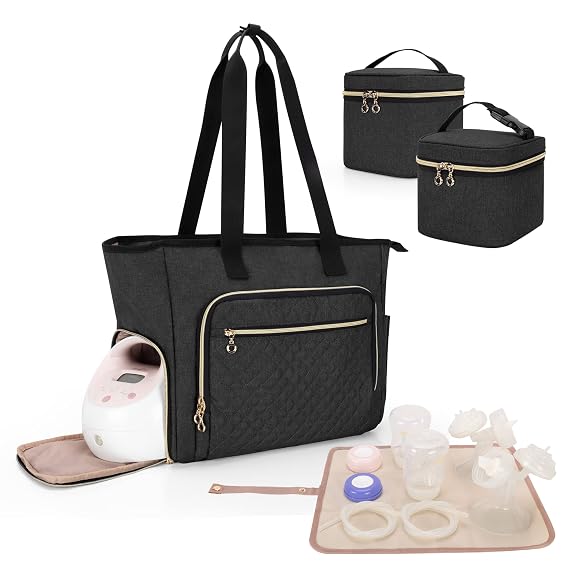 LUXJA Breast Pump Bag Compatible with Spectra S1 and S2