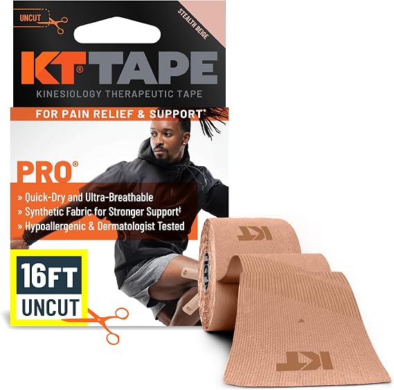 KT Tape, Pro Synthetic Kinesiology Athletic Tape, 16 Uncut Roll