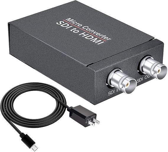 TCNEWCL SDI to HDMI Converter Adapter for 3G-SDI/HD-SDI/SD-SDI Signals, 1080P@60Hz