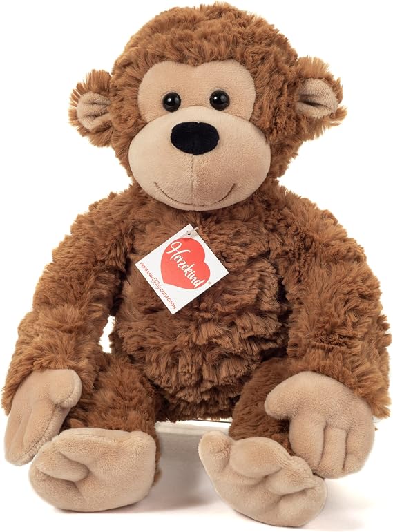 Teddy Hermann "Herzekind" 93945 Monkey Ricky 32 cm, cuddly toy