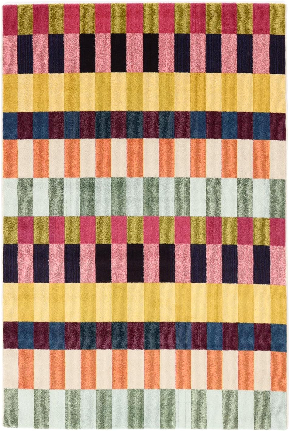 RugVista Pile Rug Modern Rugs 160 x 230 cm Rectangular Low Stack Living Room Bedroom Kitchen Dry Clean Only Oeko_tex_100 Multicoloured