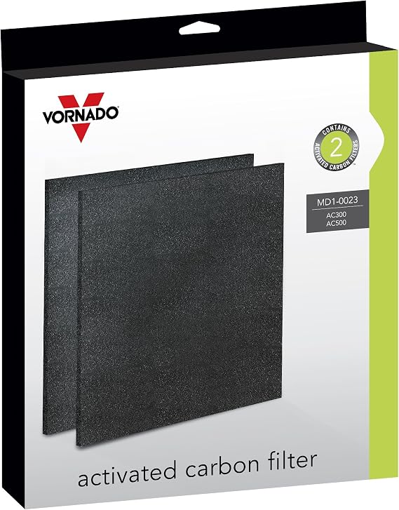 Vornado MD1-0023 Replacement Carbon Filters (2-Pack),Black
