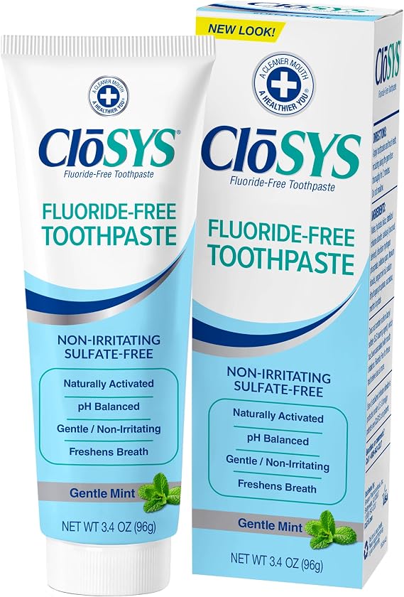 CloSYS Fluoride Free Toothpaste, 3.4 Ounce by CloSYS