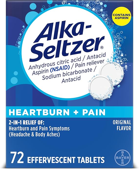 Alka-Seltzer 43224 Tablets, 36-Packets of 2