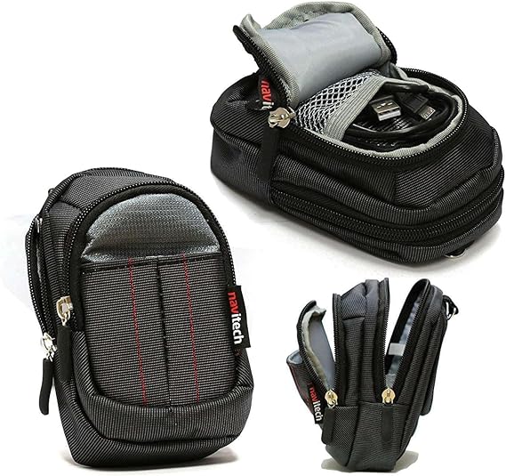 Navitech Black Compact Camera Case Compatible with Canon PowerShot SX500 is 16.0 MP Digital Camera