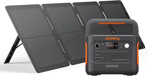 Jackery Portable Power Supply 1000 New 100 Air 100W Solar Panel 1 Piece Set of 2 Full Charge in 60 Minutes |