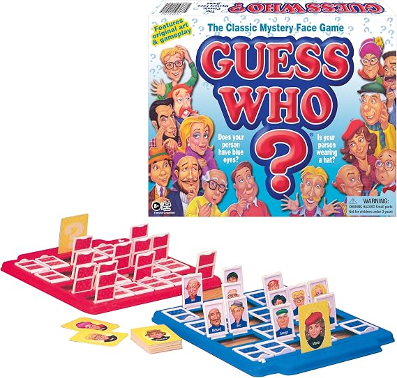 Guess Who? Board Game with Classic Characters by Winning Moves Games USA | Mystery Game of Deduction, 2 Players, Ages 6+