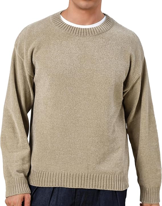 VPG Mock Neck Sweater, Casual Mock Turtleneck for Men Knit Pullover Long Sleeve Sweatshirt