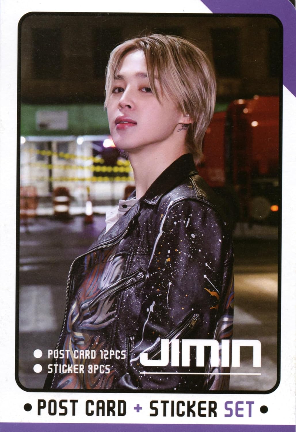 Jimin Postcard Set 12 Postcards  3 Stickers, 15 Pieces Bangtan Boys Kpop Merchandise