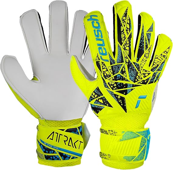 Reusch Attrakt Solid Junior Soccer Goalkeeper Gloves, Breathable