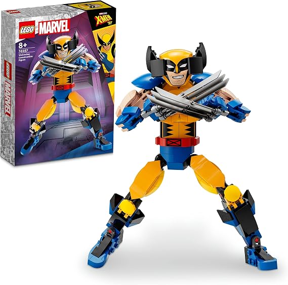 LEGO Marvel Wolverine Production Figure 76257 – Superhero Gift Idea for Girls and Boys 8 Years Old and Over, Creative Toy Making Set with Original Details Like 3 Extending Claws (327 Pieces)