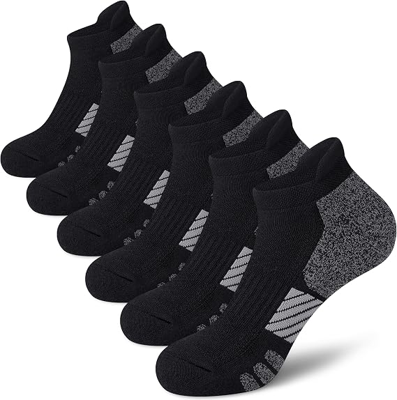 Womens Athletic Ankle Socks 6-Pairs