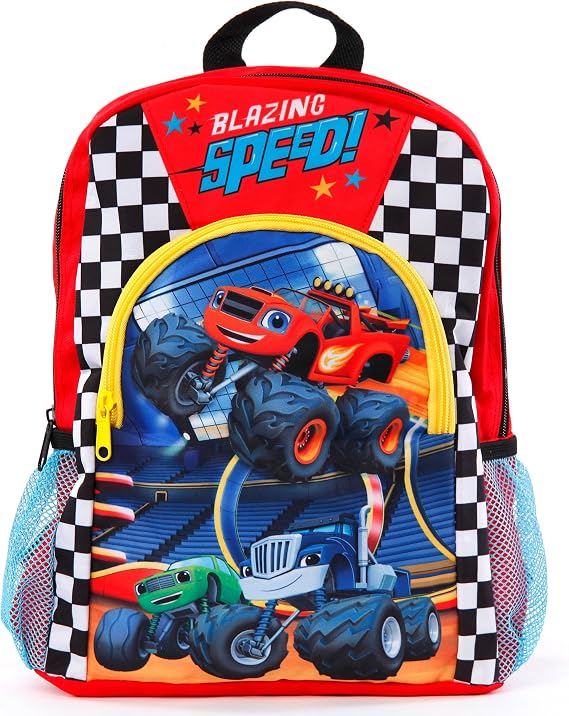 Blaze and The Monster Machines Kids Backpack | Boys School Bag | Monster Truck Children’s Backpacks for Nursery and School
